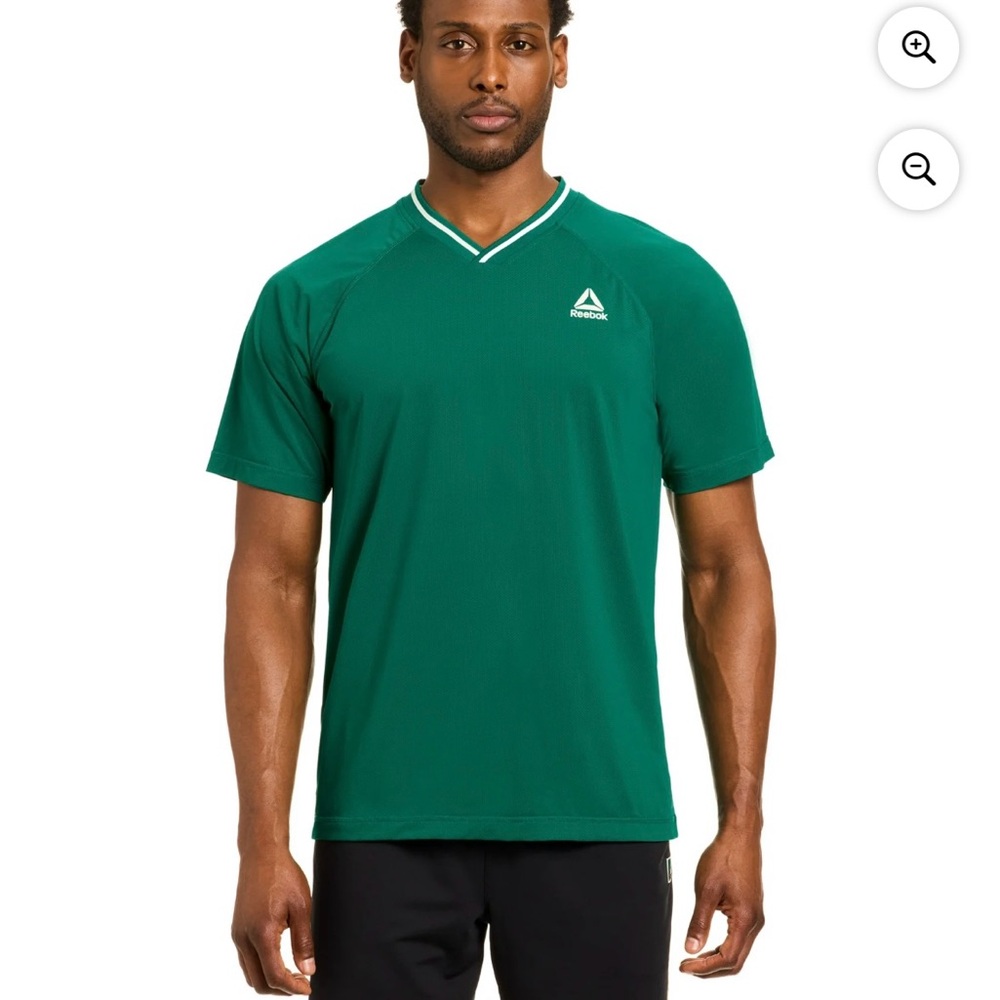Reebok Men's Emerald Green Short Sleeve Tee